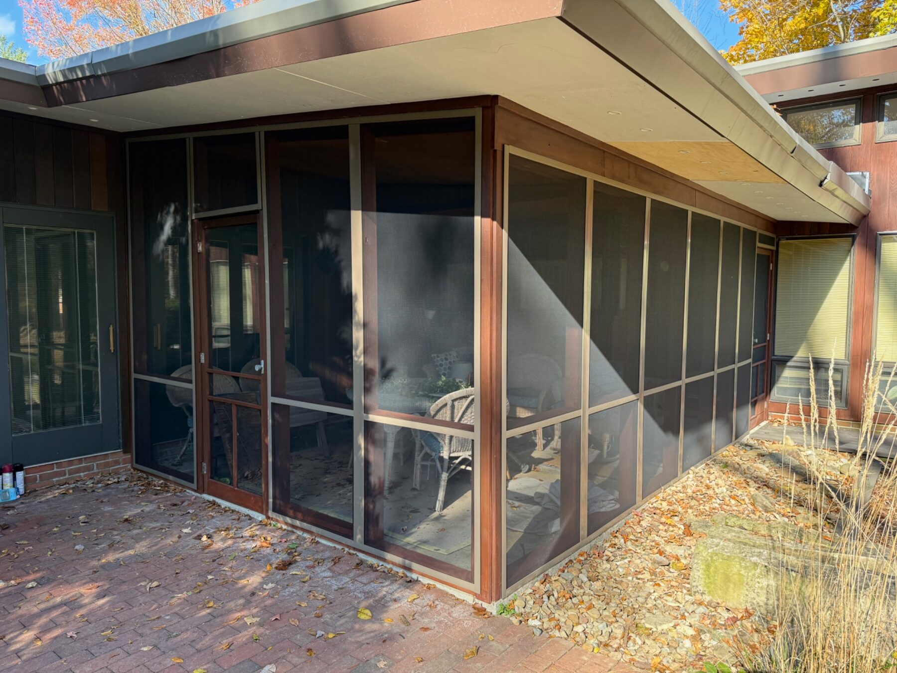 Completed custom screened porch enclosure